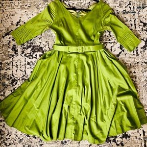 Pinup Couture A Line V neck Dress